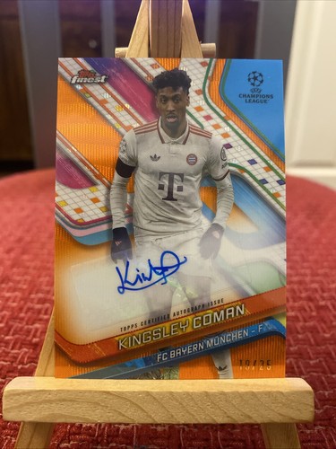 Kingsley Coman 2024 Topps Finest Naranja Refractor /25