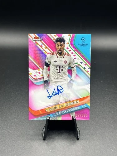 Kingsley Coman 2024 Topps Finest Pink /125