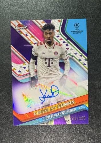 Kingsley Coman 2024 Topps Finest Purple /299