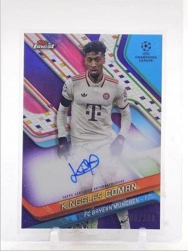 Kingsley Coman 2024 Topps Finest Purple /299