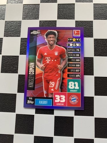 Kingsley Coman 2020 Topps Match Attax Purple /299