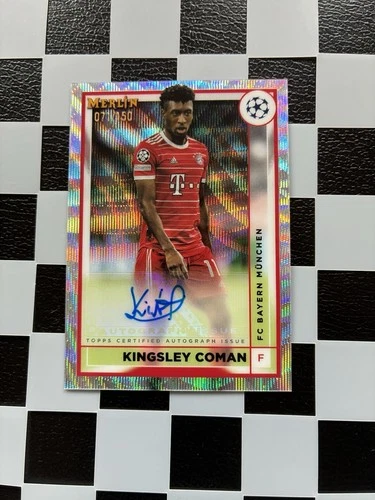 Kingsley Coman 2022 Topps Merlin Chrome Wave /150