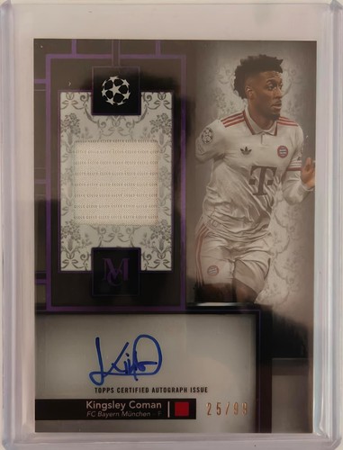 Kingsley Coman 2024 Topps Museum Collection Amethyst /25/99
