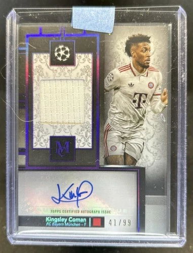 Kingsley Coman 2024 Topps Museum Collection UEFA Amethyst /99