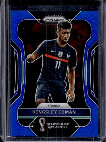 Kingsley Coman 2022 Panini Prizm World Cup Blue Ice /299