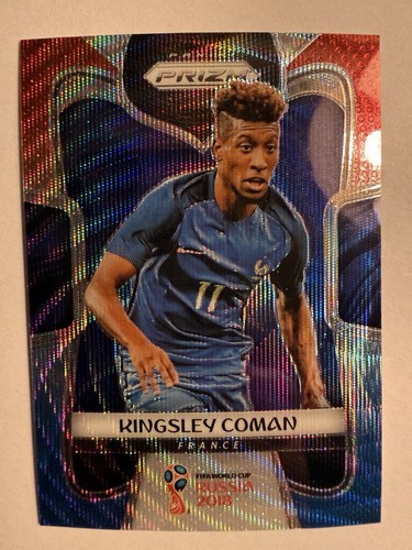 Kingsley Coman 2018 Panini Prizm World Cup Red & Blue Wave Prizm