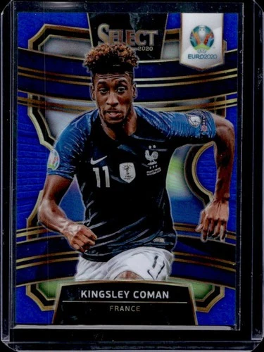 Kingsley Coman 2020 Panini Select Blue Prizm /225