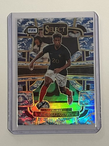 Kingsley Coman 2023 Panini Select FIFA Winter Camo Prizm /99