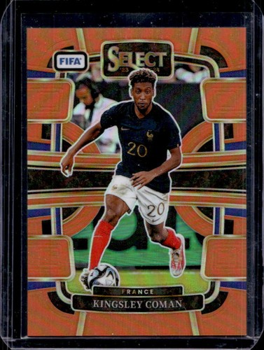 Kingsley Coman 2023 Panini Select Orange Prizm /49
