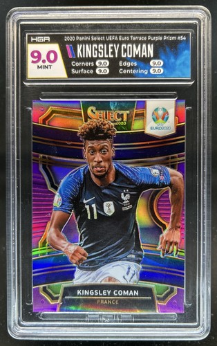 Kingsley Coman 2020 Panini Select Purple Prizm /79