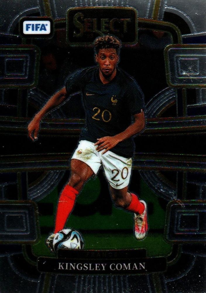 Kingsley Coman 2023 Panini Select Set FIFA - Terrace - Zebra /25