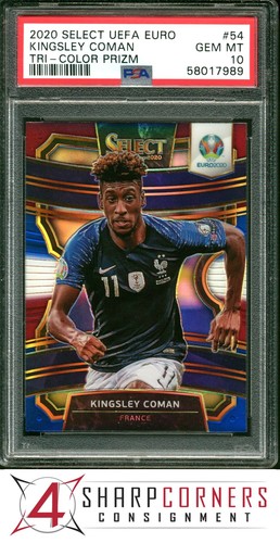 Kingsley Coman 2020 Panini Select Tri-Color Prizm