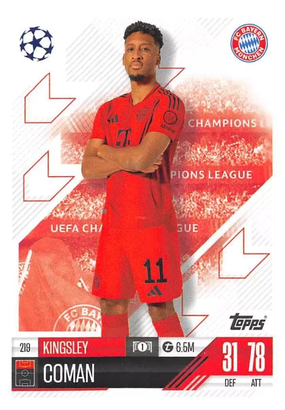 Kingsley Coman 2024 Topps Match Attax UEFA Club Competitions