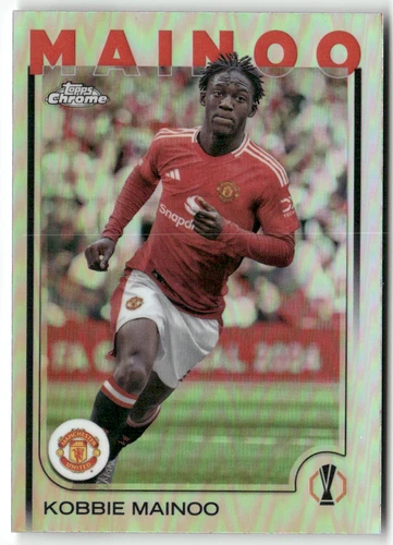 Kobbie Mainoo 2025 Topps Champions League Chrome Refractor