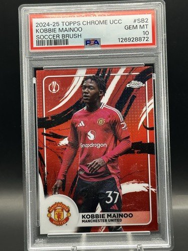 Kobbie Mainoo 2024 Topps Chrome Brush