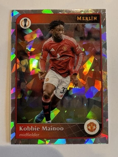 Kobbie Mainoo 2024 Topps Merlin Chrome Cracked Ice