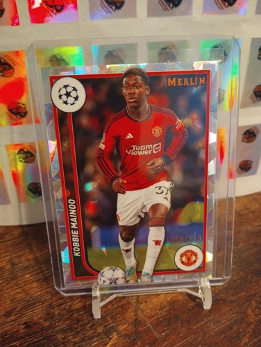 Kobbie Mainoo 2024 Topps Merlin Chrome Ice /250