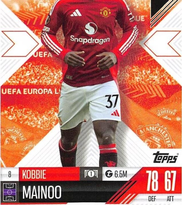 Kobbie Mainoo 2024 Topps Match Attax UEFA Club Competitions Extra