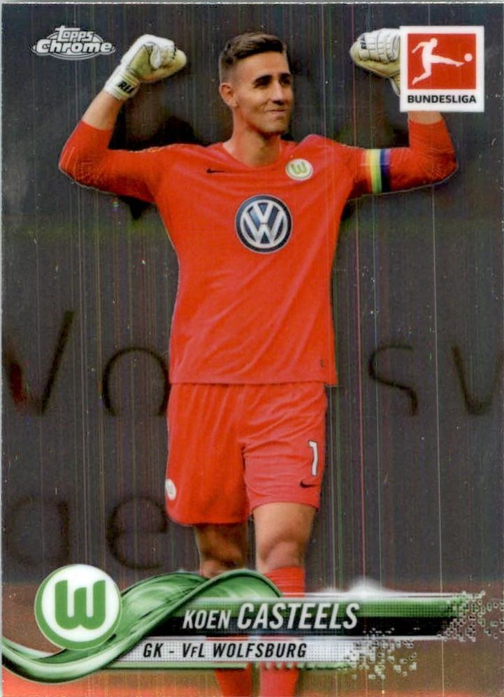Koen Casteels 2018 Topps Chrome Bundesliga 11