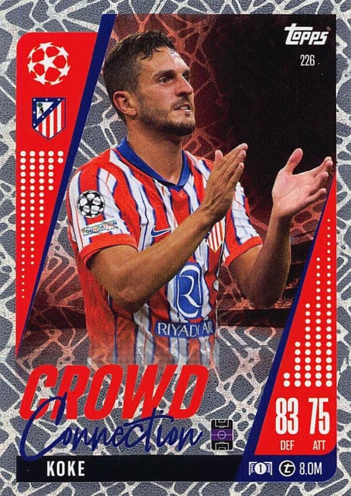 Koke 2024 Topps Match Attax UEFA Club Competitions Extra