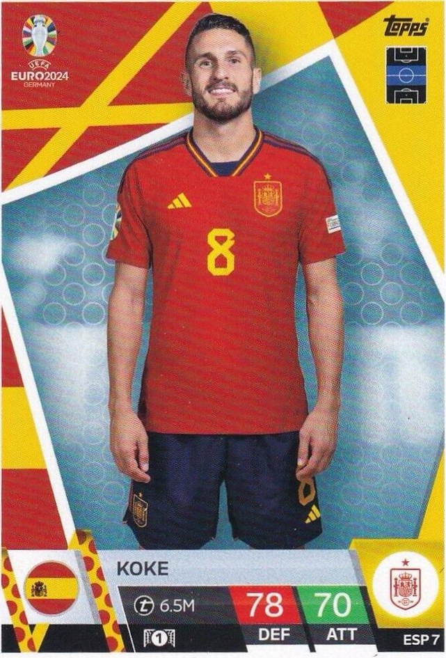 Koke 2024 Topps Match Attax UEFA EURO