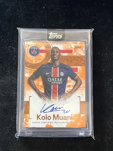 Kolo Muani 2024 Topps Exhibition Amber /25