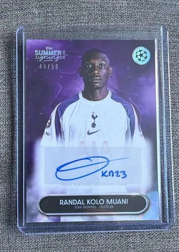 Kolo Muani 2025 Topps Summer Signing /50