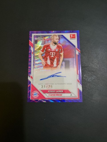 Konrad Laimer 2025 Topps Bundesliga Purple Wave /75