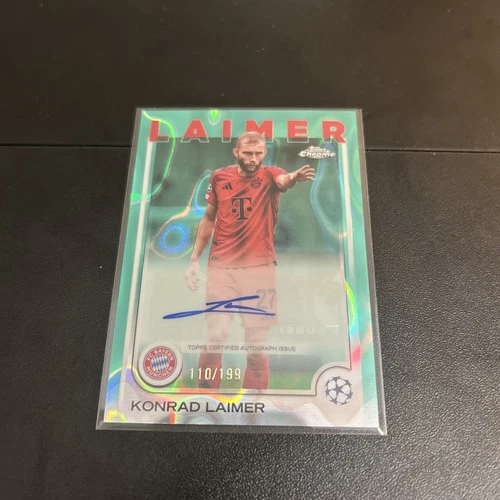 Konrad Laimer 2024 Topps Chrome Aqua Refractor /199