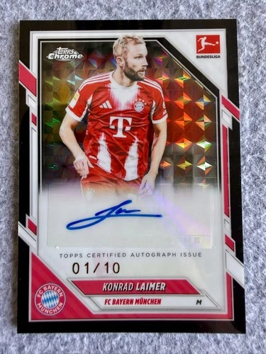 Konrad Laimer 2025 Topps Chrome Black Geometric /10