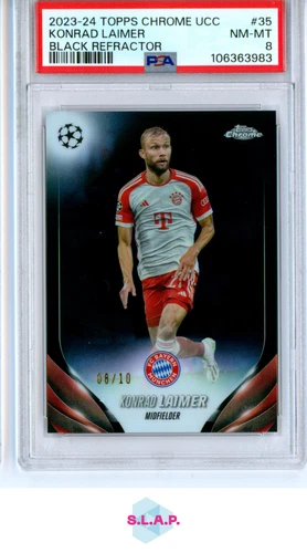 Konrad Laimer 2023 Topps Chrome Black Refractor