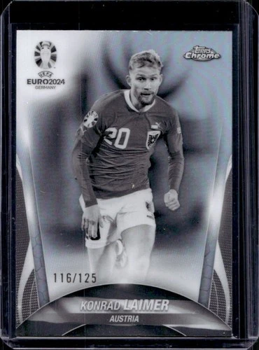 Konrad Laimer 2023 Topps Chrome Black & White Refractor /125