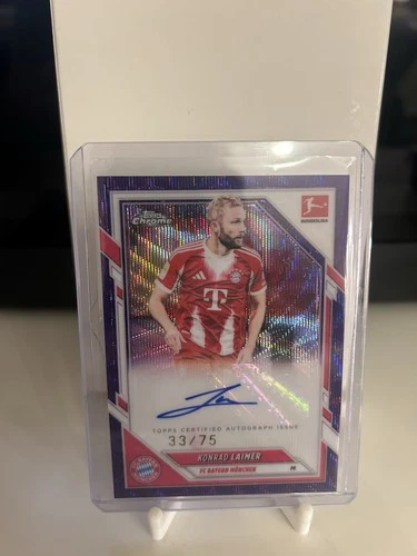 Konrad Laimer 2025 Topps Chrome Bundesliga /75