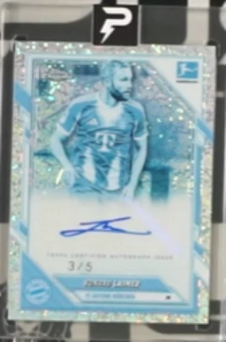 Konrad Laimer 2026 Topps Chrome Bundesliga Frozen Blue Refractor /5