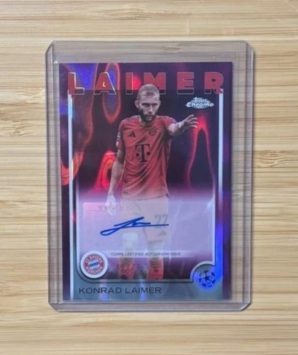Konrad Laimer 2024 Topps Chrome Magenta Wave /75