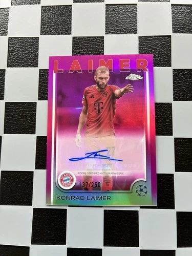 Konrad Laimer 2024 Topps Chrome Pink /250