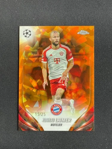 Konrad Laimer 2023 Topps Chrome Sapphire Orange Ice /25