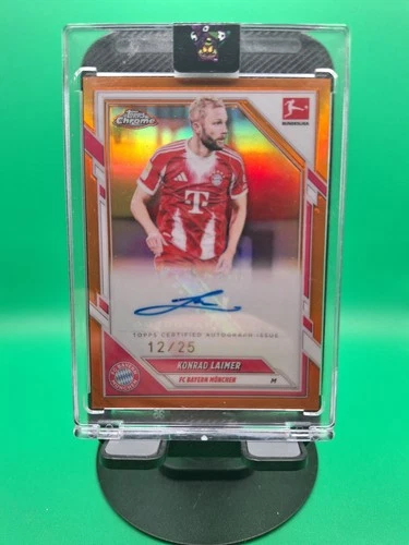 Konrad Laimer 2025 Topps Chrome True Orange /25