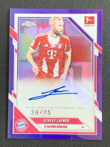 Konrad Laimer 2026 Topps Chrome Viola Rifrattore /75
