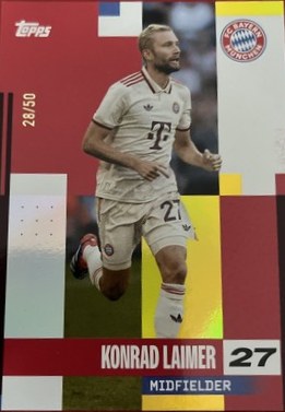 Konrad Laimer 2024 Topps FC Bayern München 28/50