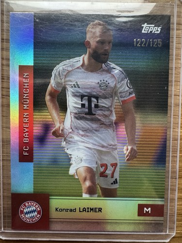 Konrad Laimer 2025 Topps FC Bayern München Yellow /125