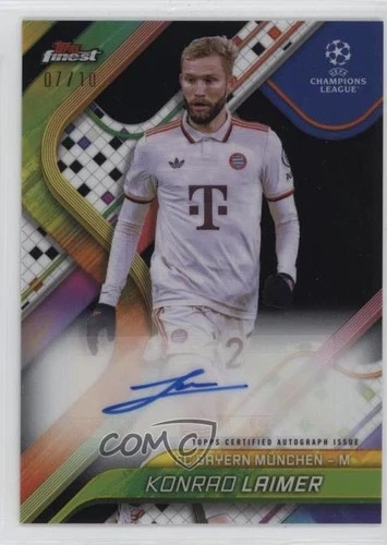 Konrad Laimer 2024 Topps Finest Black Refractor /10
