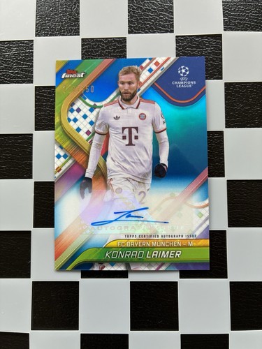 Konrad Laimer 2024 Topps Finest Blue /150