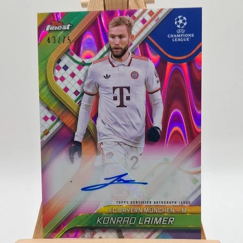 Konrad Laimer 2024 Topps Finest Magenta Wave /75