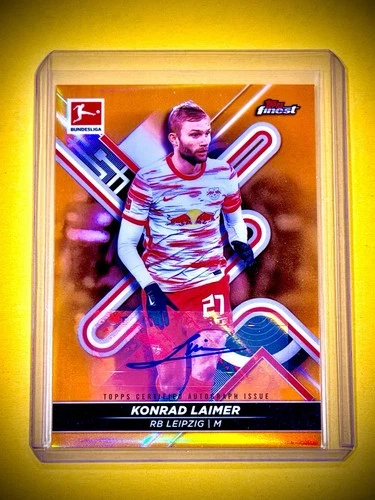 Konrad Laimer 2021 Topps Finest Orange /15