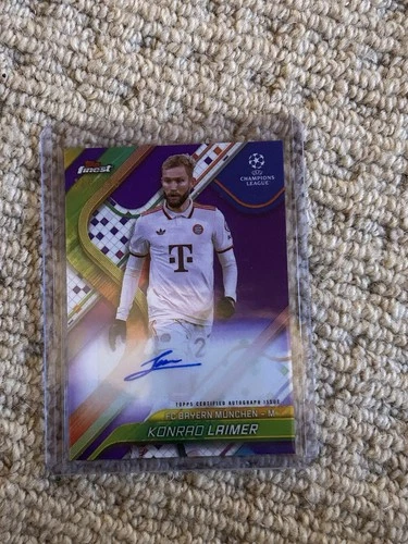 Konrad Laimer 2024 Topps Finest Purple /199