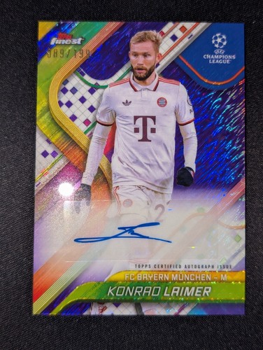 Konrad Laimer 2024 Topps Finest UEFA Refractor /199