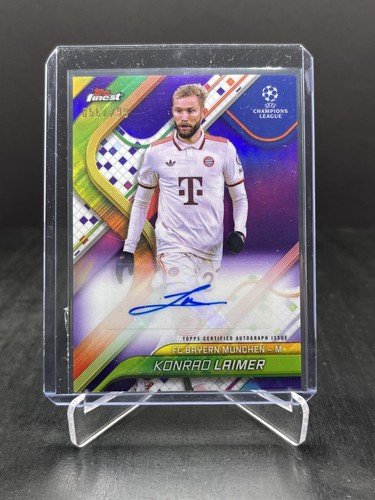 Konrad Laimer 2024 Topps Finest UEFA Viola /299