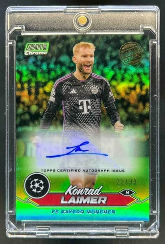Konrad Laimer 2023 Panini Stadium Club Chrome Neon Green /99