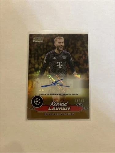 Konrad Laimer 2023 Panini Stadium Club Cromo Oro /50